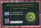 Griechenland 2 Euro Farbprägung vergoldet 2 Euro Golden Stars-Edition - Special Olympics Athen -