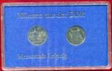 DDR GDR Eastern Germany 2 x 5 Mark in Münzen aus der DDR Satz DDR 2 x 5 Mark 1984 Cu/Ni Thomaskirche und Rathaus Leipzig, Messestadt Leipzig -