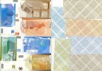 BRD, Siemens Nixdorf Automaten Testbanknoten Satz DM Test Deutschland Testbanknoten Set Siemens Nixdorf 10 - 500 6 Noten Picture