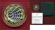 England UK Great Britain Grossbritannien 2 Pfund Silber England 2 Pfund 2001 Silber teilvergoldet PP Marconi Funk über Atlantik Picture