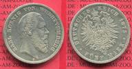 Württemberg 5 Mark Silbermünze Württemberg 5 Mark 1876, Kursmünze, König Karl , J. 173 Picture