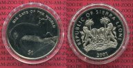 Sierra Leone 1 Dollar Farbmünze Sierra Leone 1 Dollar 2001 Tiermotiv, Big Cats of the World, Panther Picture
