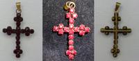 Brosche Granatschmuck alt Alter Schmuck, unedles Metall, Granat Alter Schmuck Granat rot unedles Metall Kreuz Anhänger Picture