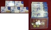 Deutschland 5 x 3,88 Euro KMS Komplett 5 Platten OVP 1 Cent bis 2 Euro, 5x8 Münzen, Komplettsatz -