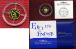 Frankreich, France 1/4 Euro Gold 1/10 Unze Frankreich 1/4 Euro Gold 2002 Kinder-Euro PP OVP Picture