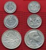 Lettland, Litauen Lot 3 Münzen Lettland Lot 3 Münzen 3 x Silber, 1 Lats 1924, 2 Lati 1920 & 5 Lati 1931 Picture