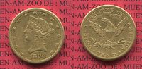 USA 10 Dollars Goldmünze Eagle Coronet Head USA 10 Dollars Liberty, Frauenkopf, 1894 O Coronet Head Gold Ten D. Picture