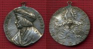 Medaille Galvano Nachprãgung Medaille Nürnberg mit Henkel Hieronimus Ebner, andere Schreibweise: Hieronymus Ebner Galvano ! Picture