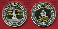 USA, Atlantic City, New Jersey 40 $ Casino Token Forty Dollar Redeemable Cash Value - Not For Slot Play - Eiffelturm Motiv Picture