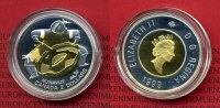 Kanada 2 Dollar Silber mit Teilvergoldung Kanada 2 Dollar Trommeltanz der Eingeborenen des heutigen Nunavut PP Picture