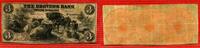 USA, Obsolete Banknote , Leavenworth 3 Three Dollar Banknote The Droverts Bank Leavenworth Three Dollars 1856 Viehherde einseitig RR -