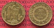 Frankreich, France 20 Francs Goldmünze Frankreich 20 Francs 3. Republik Stehender Genius 1878 A Picture