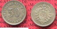 Kaiserreich German Empire 50 Pfennig Silber circulation coin 50 Pfennig Silber, 1876 C J. 7, Kursmünze Picture