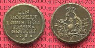 Brandenburg Preußen Königreich Passiergewicht 2 Louis´Dor Preußen Friedrich II. Passiergewicht Ein Doppelt Louis´Dor 1768 Picture