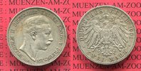 Preußen 2 Mark Silbermünze Kursmünze Preußen 2 Mark 1901 A, Wilhelm II. Kursmünze, Silber, J.102, Key Date Picture