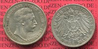 Preußen Prussia German States 2 Mark Silbermünze Kursmünze Preußen 2 Mark 1893 A, Wilhelm II. Kursmünze, Silber, J.102, Picture