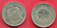 Frankreich, France 5 Franc Silber Herkulesgruppe -