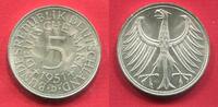 Deutschland, BRD 5 DM Kursmünze 1951 D Silberadler - Fünf Mark USA unc