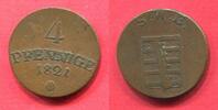 Sachsen Weimar Eisenach 4 Pfennig Pfennige Carl August 1775-1828 -