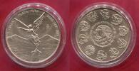 Mexiko 1 Unze Silbermünze Rose Gold Vergoldet 2020 Onza Pura Plata - Libertad BU with Capsule