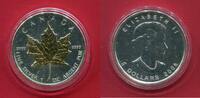 Kanada 5 Dollar Silber Maple Leaf (m. Teilvergoldung, 1 oz) -