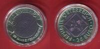 Österreich 25 Euro Silbermünze - Niob 2005 50 Jahre Fernsehen MS-70 in Kapsel, Zert.,Box und Umkarto