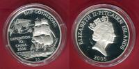 Pitcairn Islands 5 Dollars Silbermünze Ship Götheborg - Expedition to China 2006 -