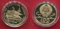 Russland, Russia, UDSSR, USSR 100 Rubel Gold 1/2 Unze 1978 ЛМД Moskau Olympiade 1980 W. I. Ruderkana
