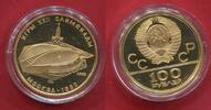Russland, Russia, UDSSR, USSR 100 Rubel Gold 1/2 Unze Moskau Olympiade 1980 Velodrom -