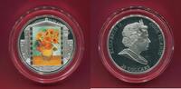 Cook-Inseln 20 Dollars Silber 2010 Masterpieces of Art - Vincent van Gogh (3 oz, m. Swarovski-Kristallen) proof in capsule with certificate
