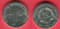 Eastern Germany DDR GDR 20 Mark Silber 1970 150. Geburtstag Friedrich Engels (1820-1895) unc