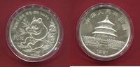 China Peoples Republic PRC 10 Yuan Silber Unze Ounce 1991 Panda (1 oz) Unc. BU in capsule