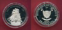 Kamerun 1000 Francs CFA Silber Geschichte der Seefahrt - HMS Agamemnon -
