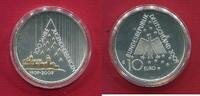 Deutschland, BRD 10 Euro Silber 100 Jahre Jugendherberge 1909-2009 (m. Goldapplikation) -