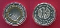 Deutschland, BRD 10 Euro Silber 100 Jahre Porzellan-Herstellung (m. Goldapplikation) -