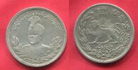 Iran Persien Persia 5000 Dinar Silber Ahmad Qājār Shah -