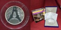 Frankreich France 50 Euro Silber 5 Ounces Unzen Fine Fein Eiffel Tower and Chaillot Palace Eiffelturm Auflage Mintage 500 UNESCO Serie -