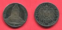 Sachsen, Saxony German Empire 3 Mark Silber 1913 V&ouml;lkerschlachtdenkmal L... 702.20 元  ＋  93.63 元 运费