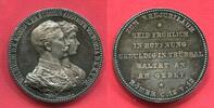 Deutsches Reich Kaiserreich Germany Silber Medaille Zum Ehejubiläum Kaiser Wilhelm Auguste Victoria -