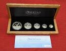 Mexiko 1/20 Unze bis 1 Unze Silber 2011 Libertad Silver Proof Set - Serie Plata - Silver Series - 5 Münzen Proof set with wooden box, carton & coa