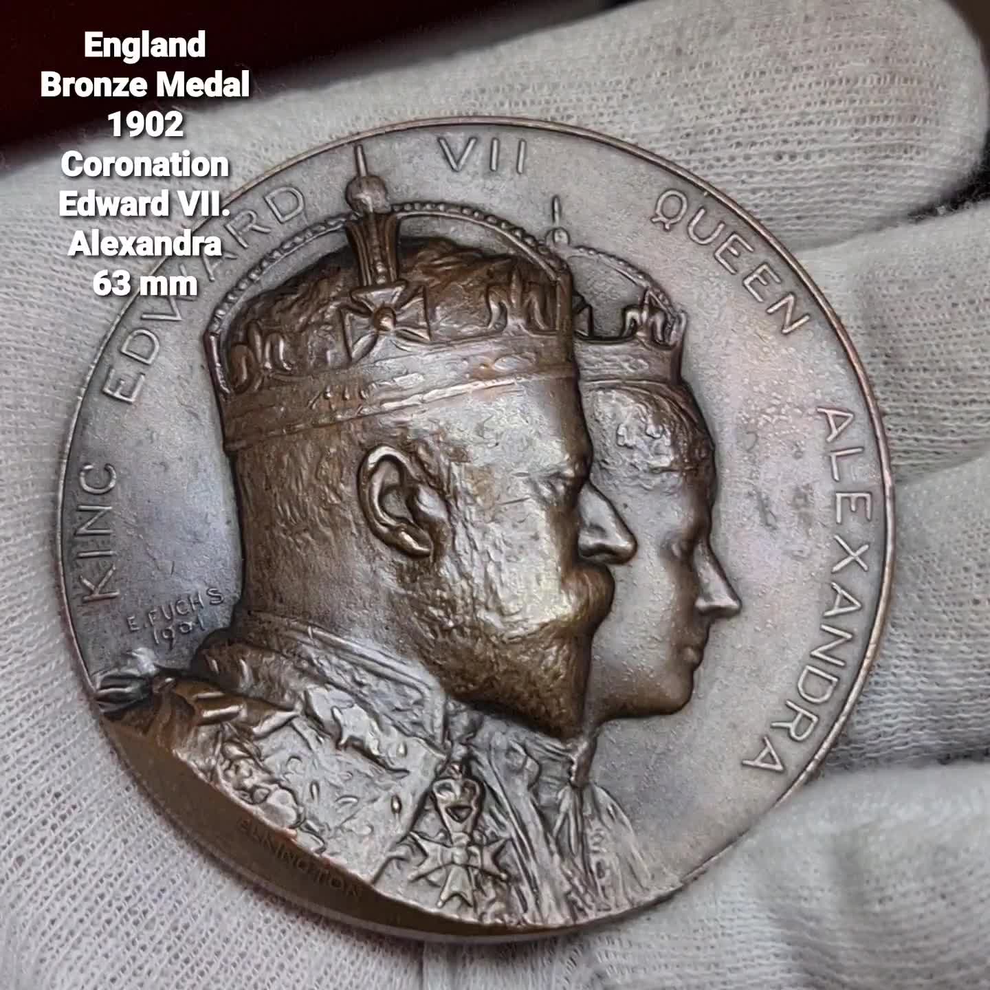 England Großbritannien United Kingdom Bronze Gußmedaille Bronze
