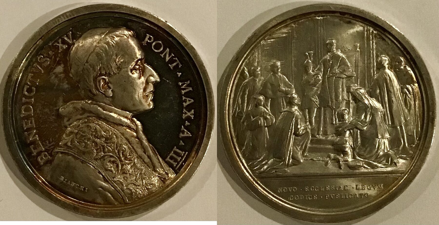 Vatican Medaille 1917 New ecclesiastical code. Rare. Vzgl. BU | MA-Shops