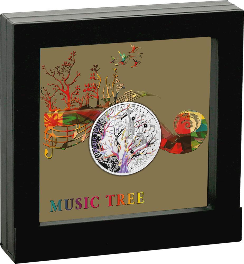 1 Dollar MUSIC TREE Silver Coin 1$ Niue 2023 Proof | MA-Shops