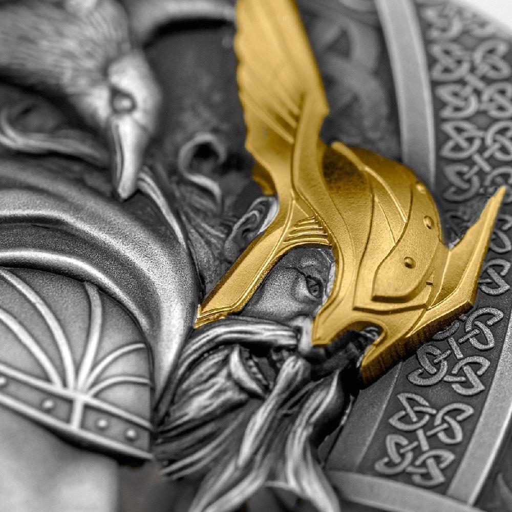 5 Dollars ODIN Lord Of Valhalla 2 Oz Silver Coin 5$ Niue 2023 Antique  Finish | MA-Shops