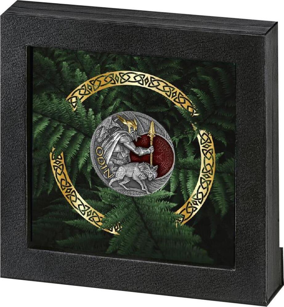 5 Dollars ODIN Lord Of Valhalla 2 Oz Silver Coin 5$ Niue 2023 Antique  Finish | MA-Shops