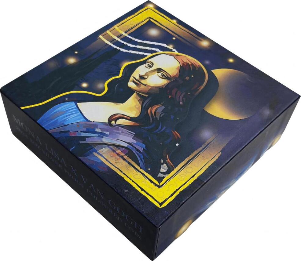 フィジー 2024 モナリザ & 星月夜 銀貨 カラー BU プルーフライク