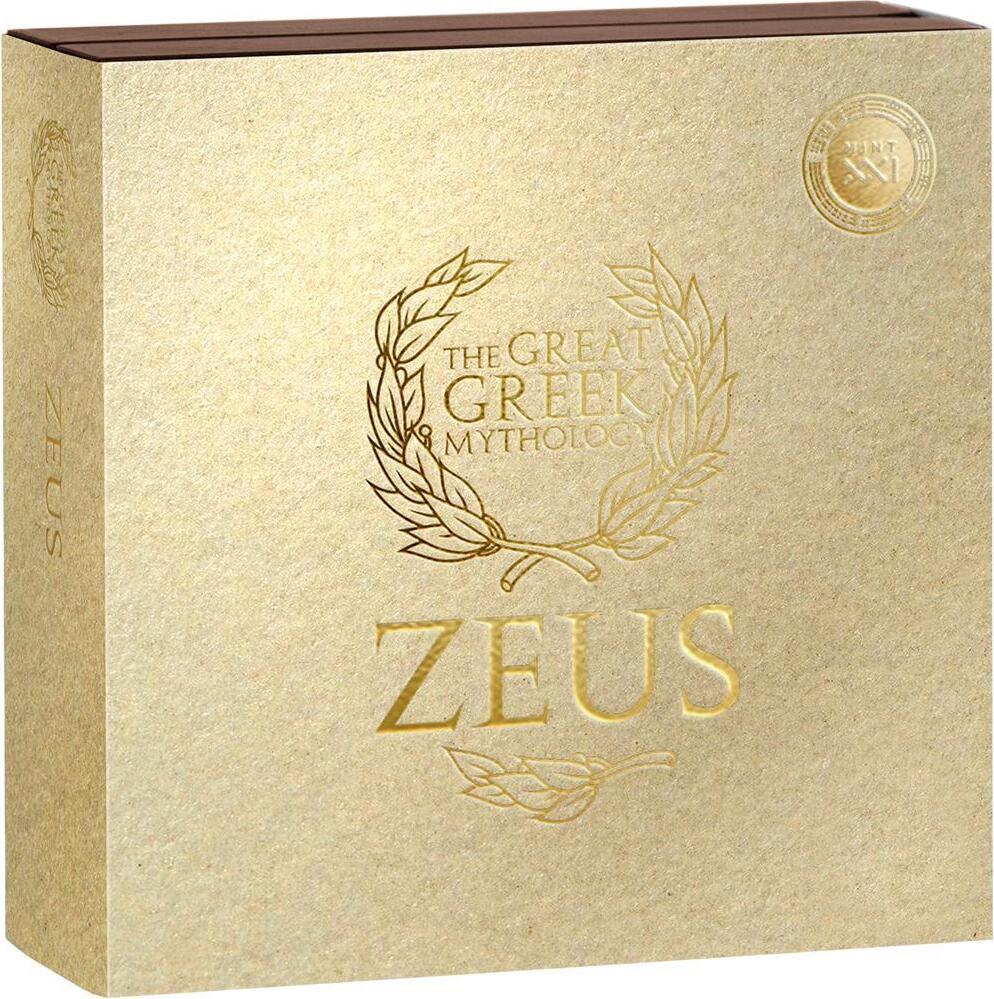 ZEUS Great Greek Mythology 3 Oz Silver Coin 3000 Francs Cameroon 2025  Antique Finish | MA-Shops