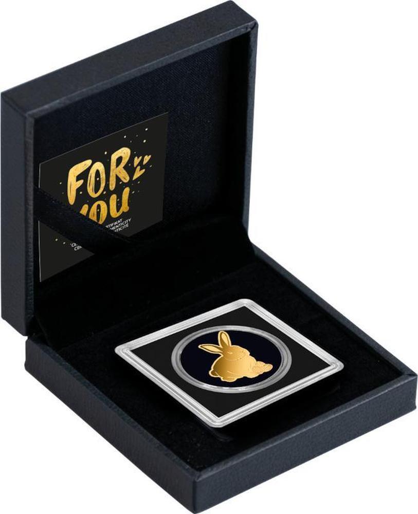 EASTER BUNNY 1/1000 Oz Gold Coin 3000 Francs Chad 2025 Prooflike | MA-Shops