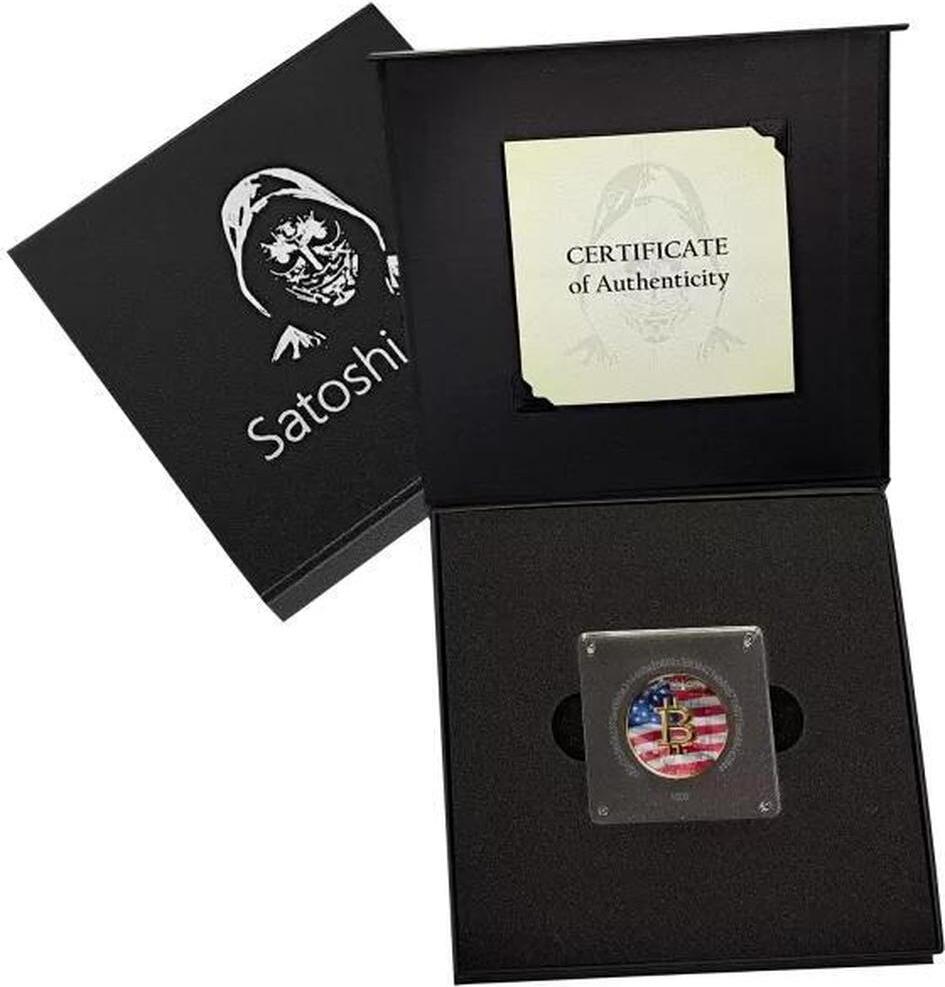 1000 Satoshi USA Bitcoin Nations Satoshi Limited Edition Gilded Silver  Medal 2025 Prooflike | MA-Shops