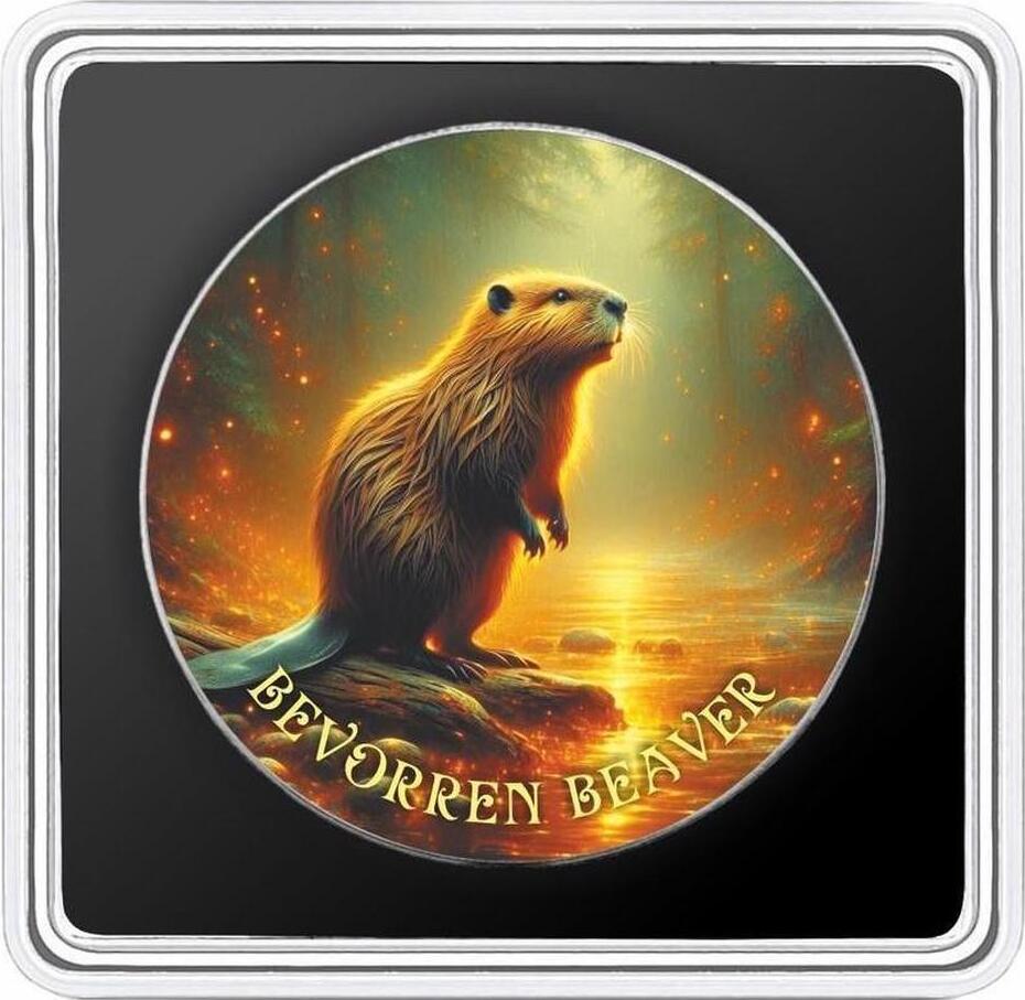 United States 1 Dollar BEVORREN BEAVER Forest Totems III 1 Oz Silver Coin 1  $ USA 2026 BU - Brilliant Uncirculated